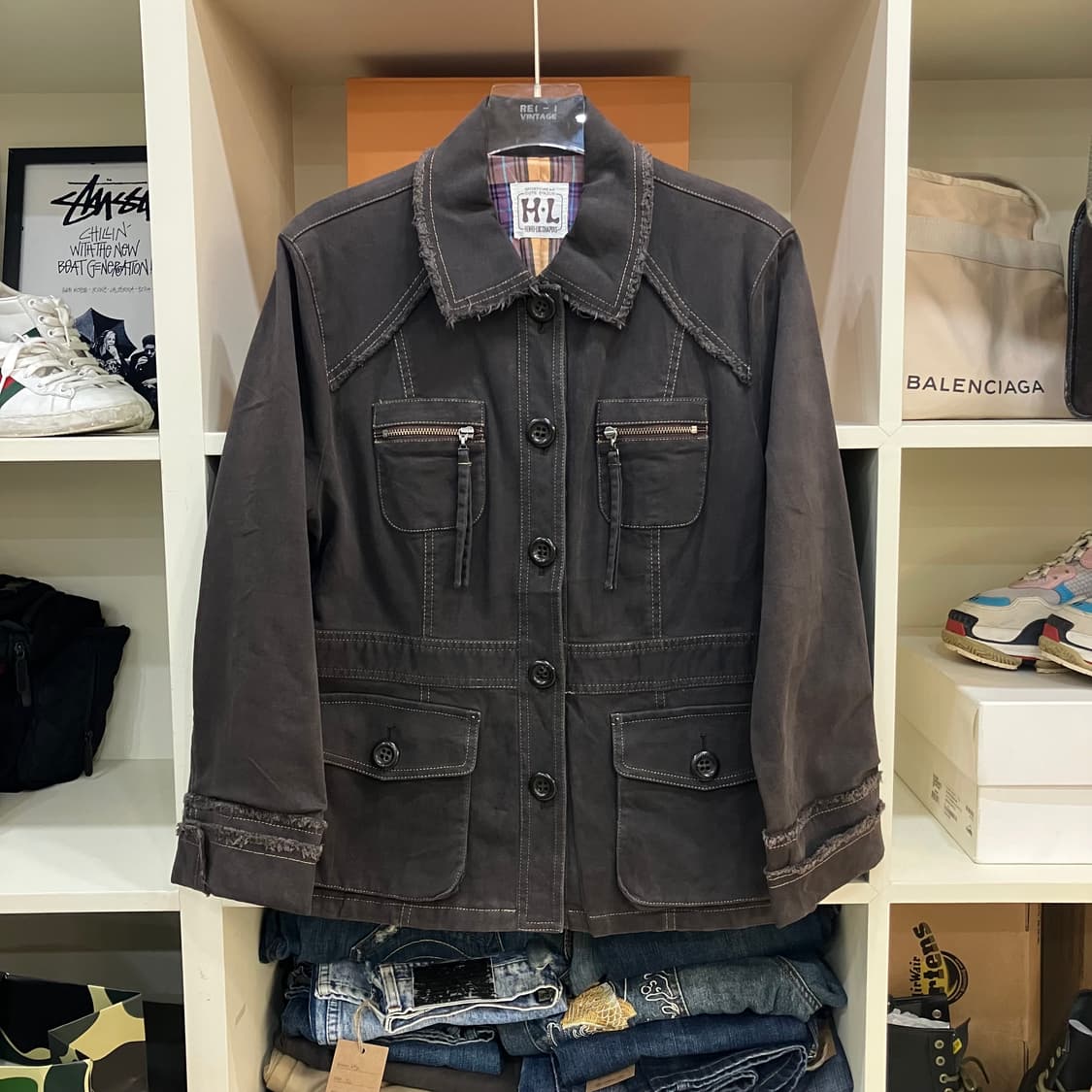 H.L Cote D’Azur 브라운 헌팅 자켓 42 상품이미지1