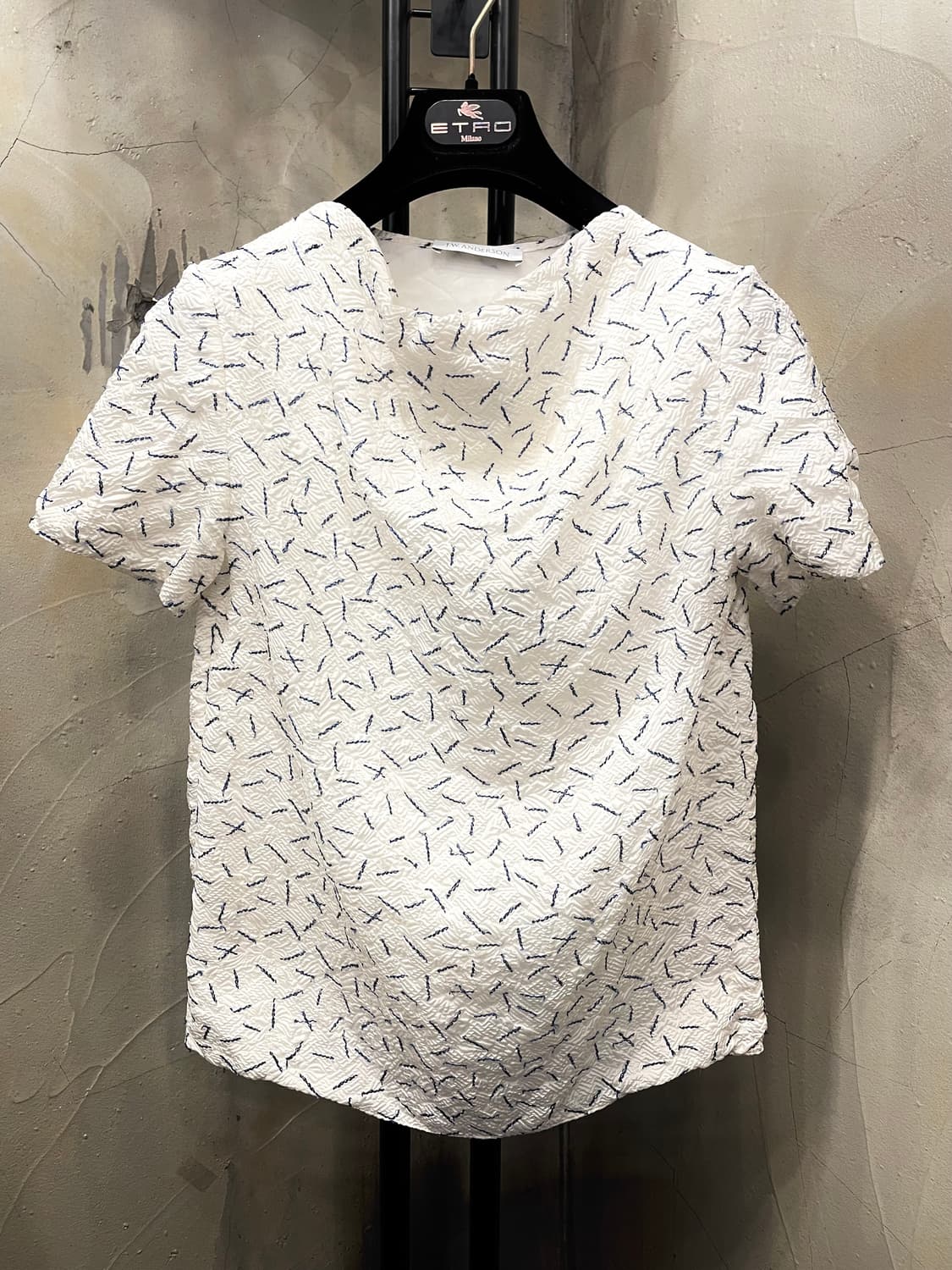 JW Anderson 쭈글이 스티칭 반팔 블라우스 55 상품이미지1