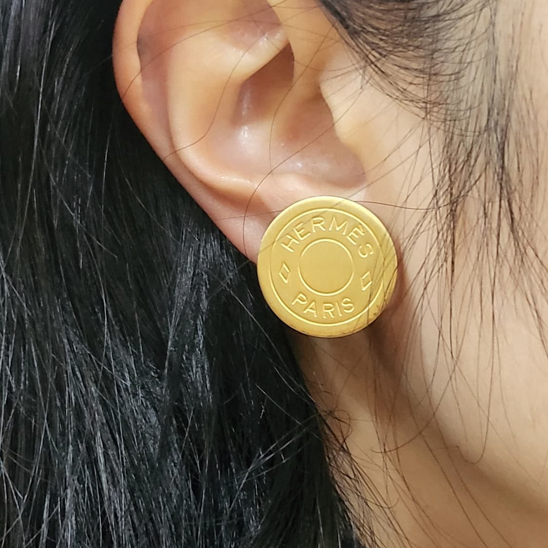 에르메스 세리에  매트 골드 이어클립 상품이미지3