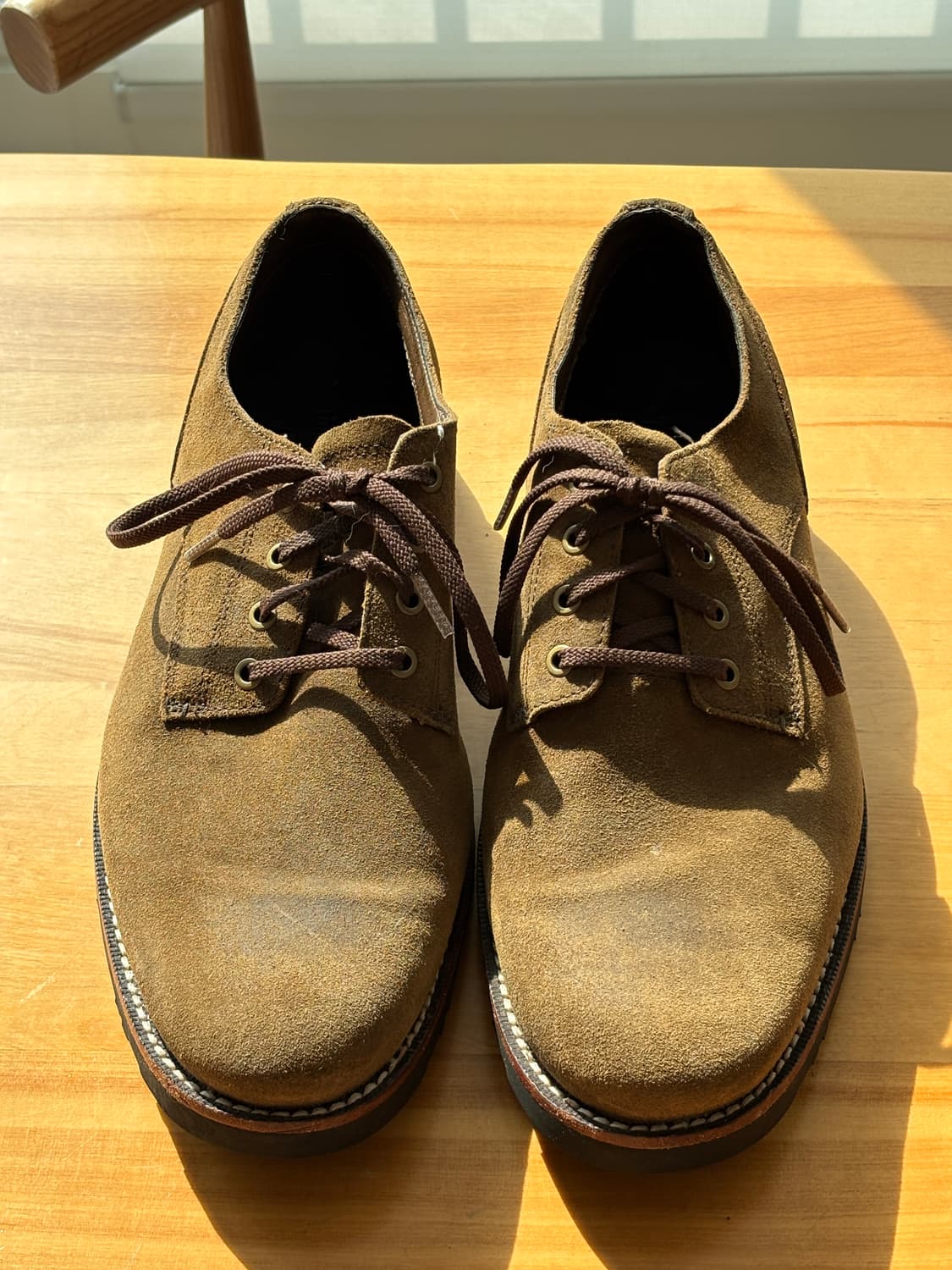 Vintage Timberland 브라운 스웨이드 더비 US8.5/265 상품이미지1