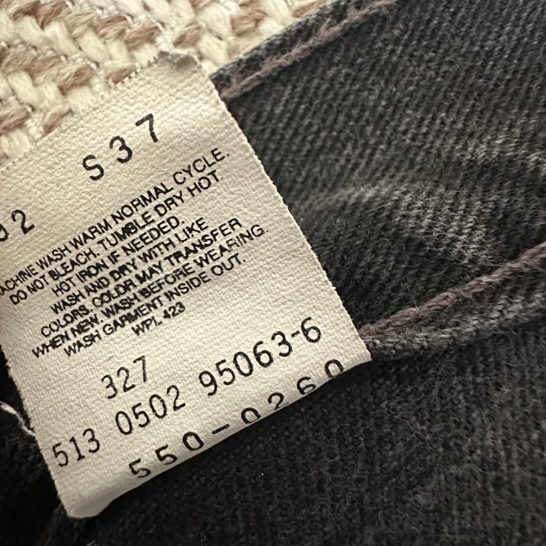 LEVI'S 550 00's usa made black jeans 상품이미지6