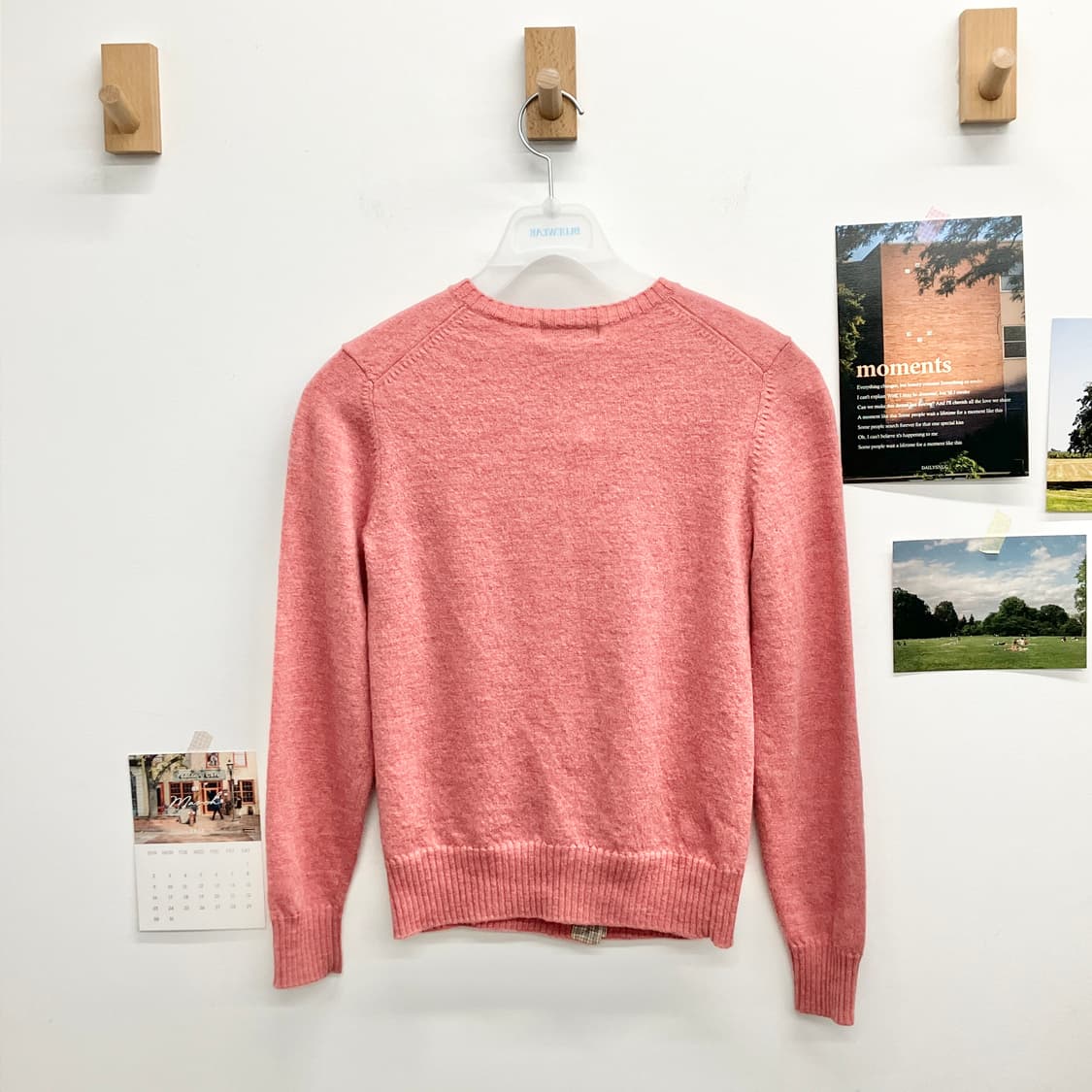 버버리 핑크 니트 가디건 상품이미지8