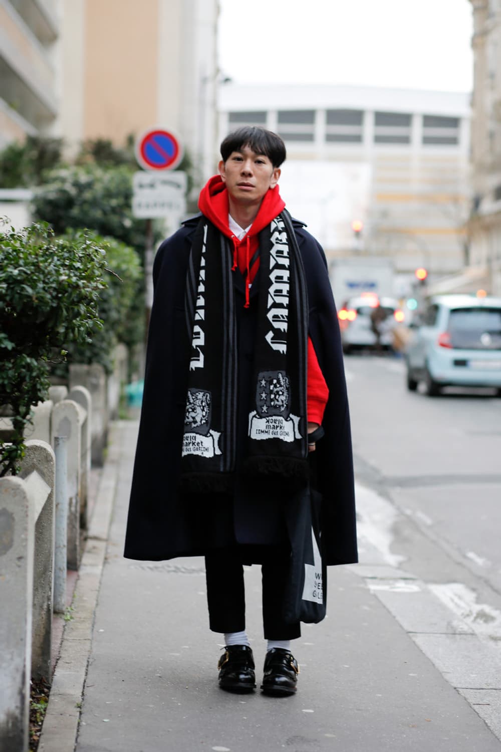 꼼데가르송 블랙마켓 머플러 블랙 F 상품이미지1