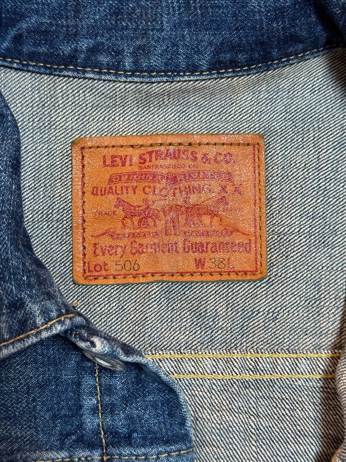 일본 리바이스 71506 1세대 38사이즈 상품이미지3