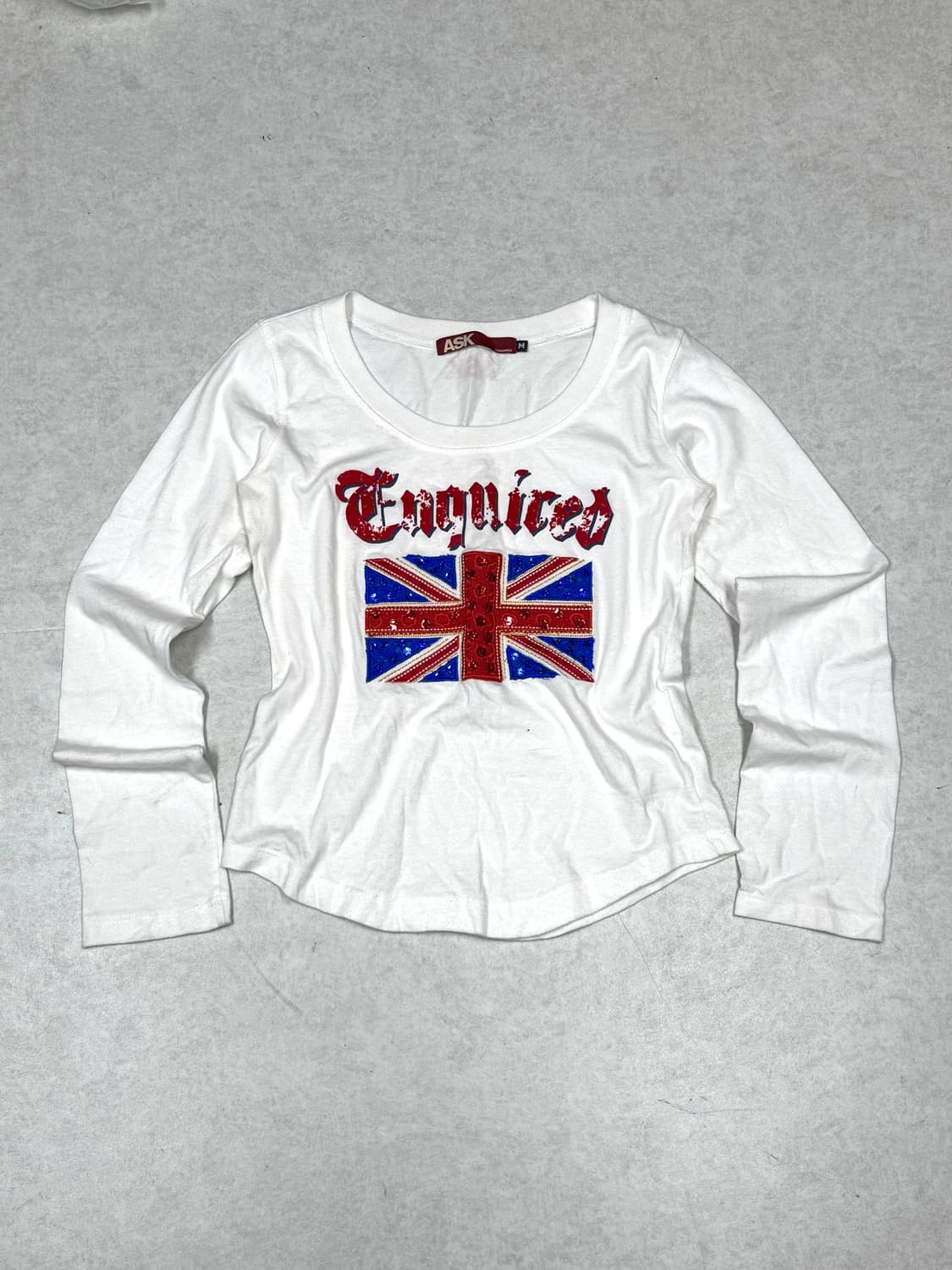 유니언잭 큐빅  롱슬리브  상품이미지1