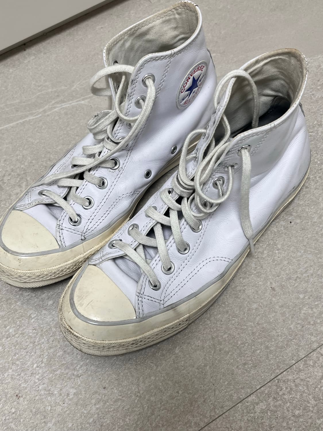 컨버스 척 70 하이 레더 화이트 260 상품이미지1