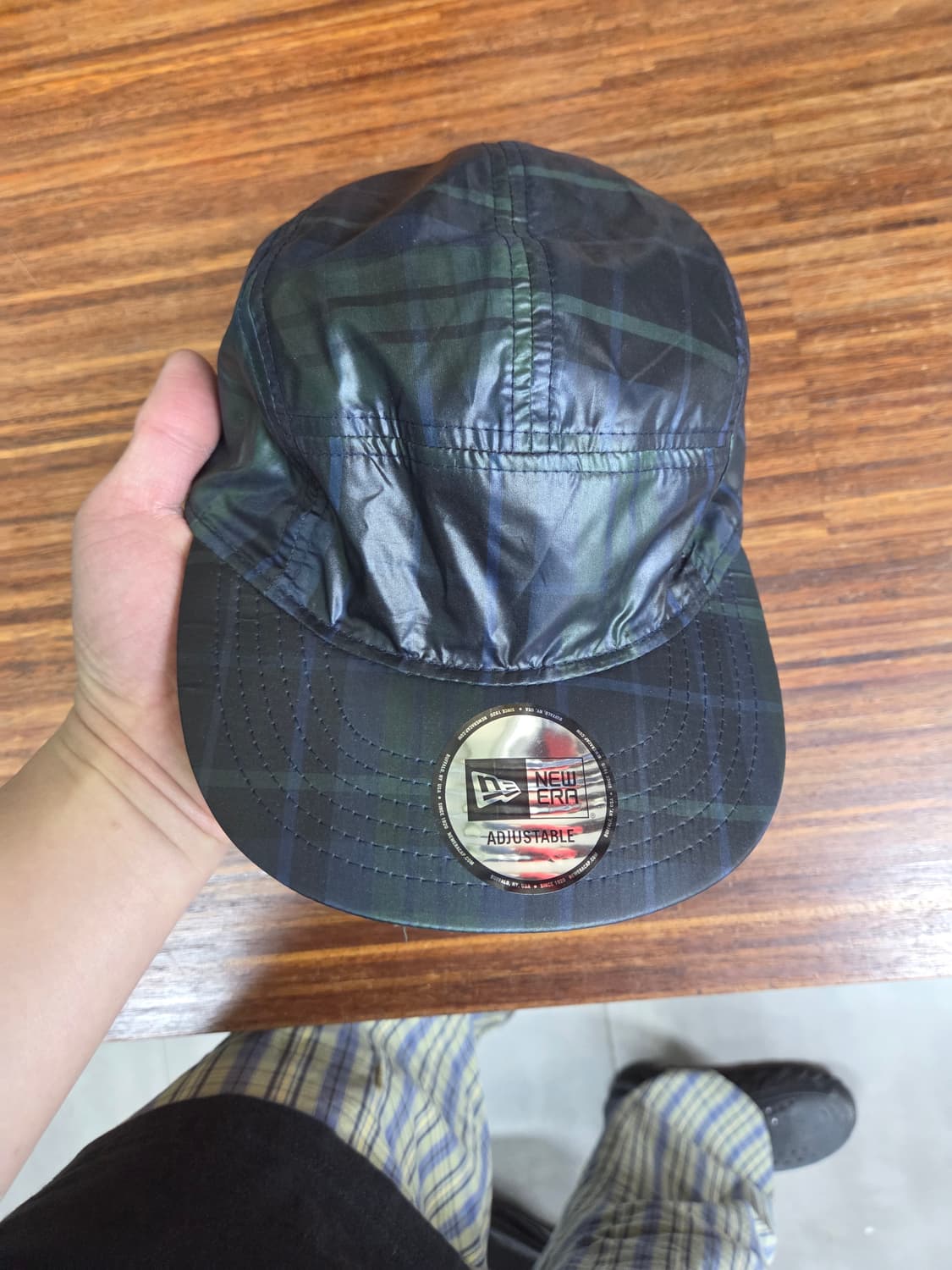 뉴에라 체크 나일론 리버시블 캠프캡 모자 프리  상품이미지1