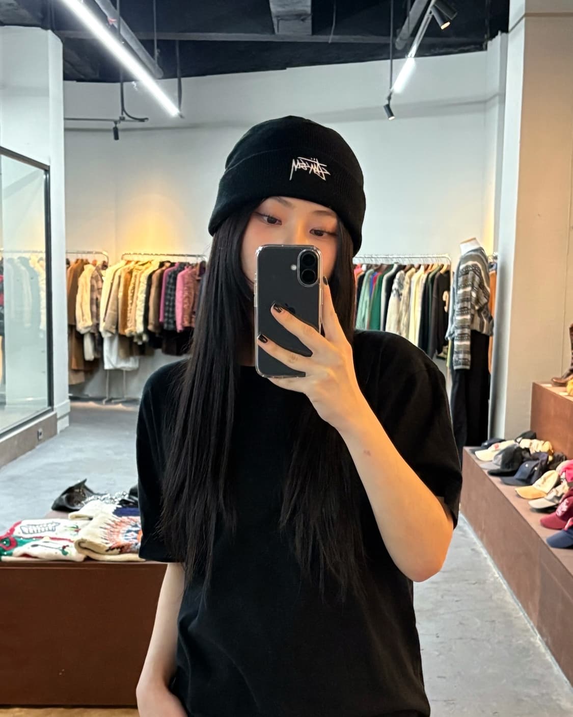 스투시 자수로고 비니 상품이미지2