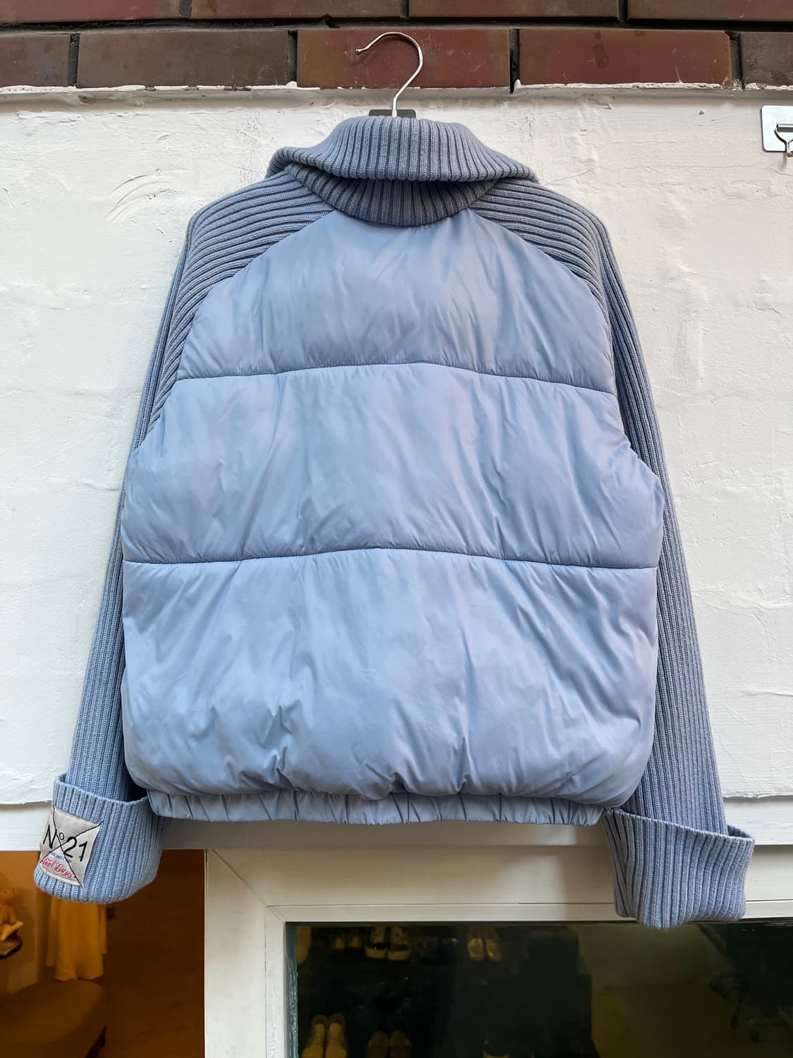 N21 키즈 블루 니트 패널 푸퍼 재킷 12 상품이미지7