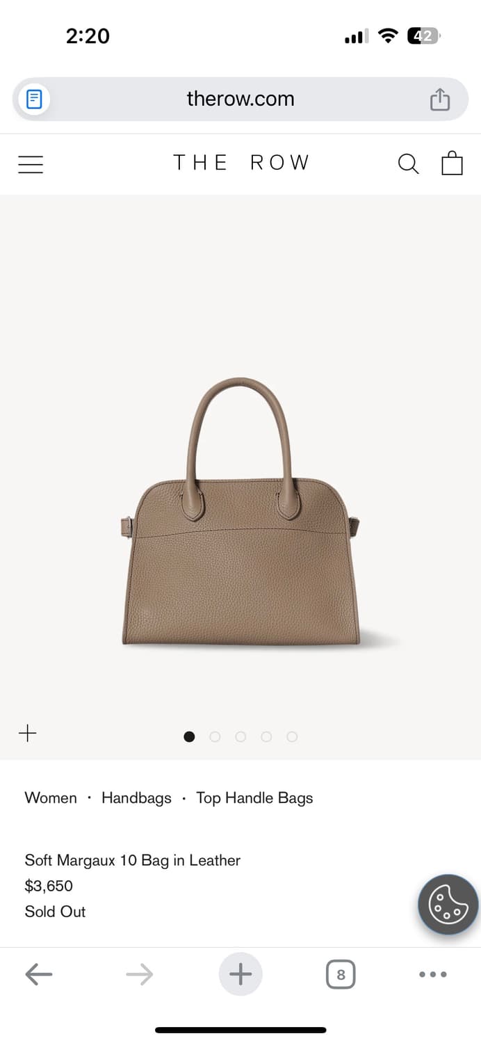 더로우 마고백10 smoked taupe 상품이미지1