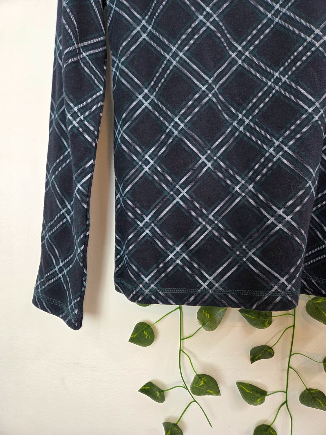 너드 체크 목폴라 슬리브 상품이미지3