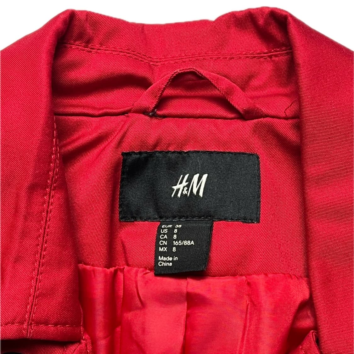 자라 레드 트렌치 코트 자켓 중고 구제 빈티지 상품이미지3