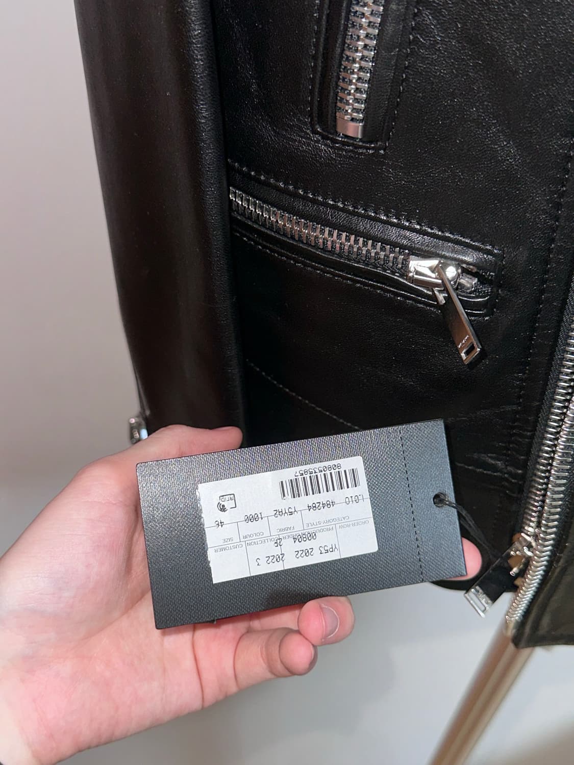 (46) L01 생로랑 484284 Y5YA2 1000 라이더 레더 자켓 상품이미지4