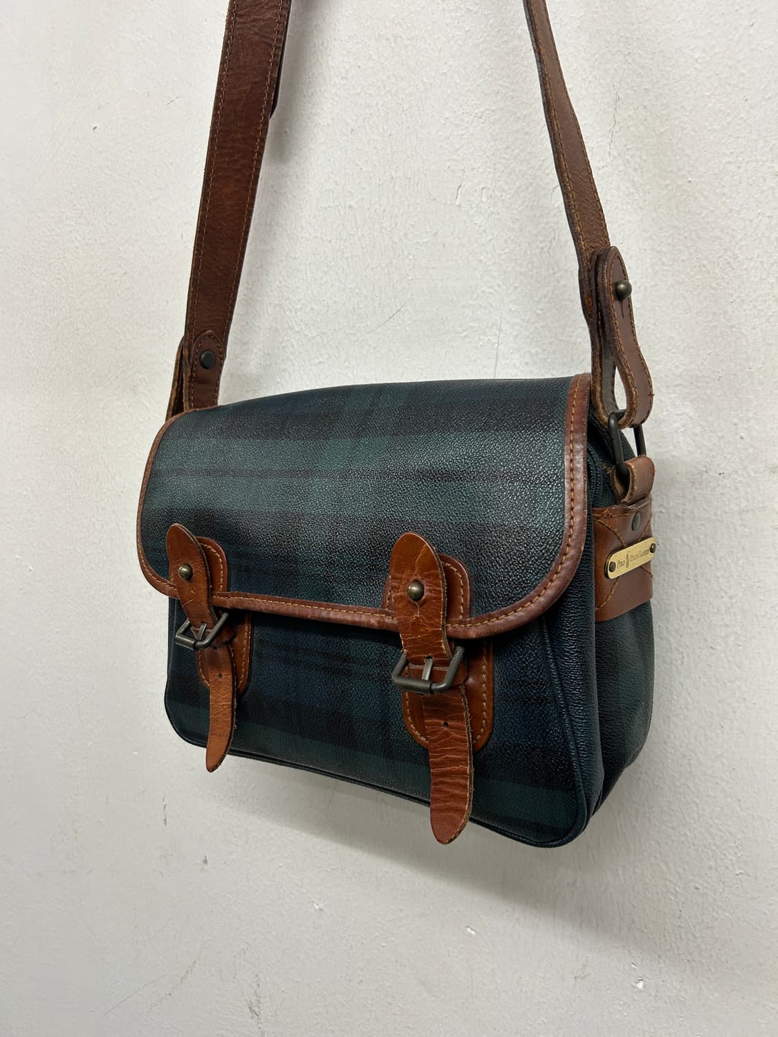 폴로 랄프로렌 블랙와치 타탄체크 크로스백  상품이미지2