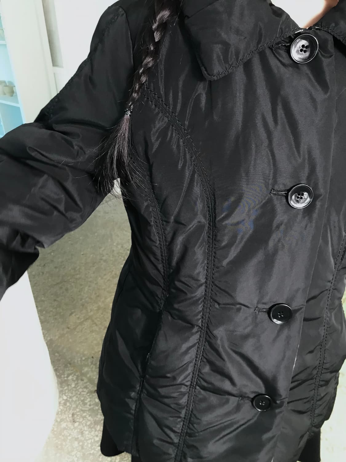 리버시블 체크 패딩자켓 상품이미지7