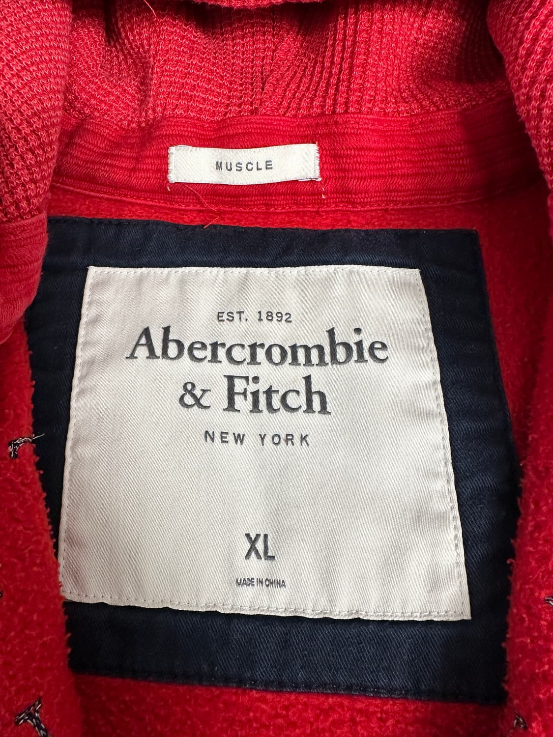 아베크롬비 데미지 스펠아웃 로고 후집(xl) 상품이미지3