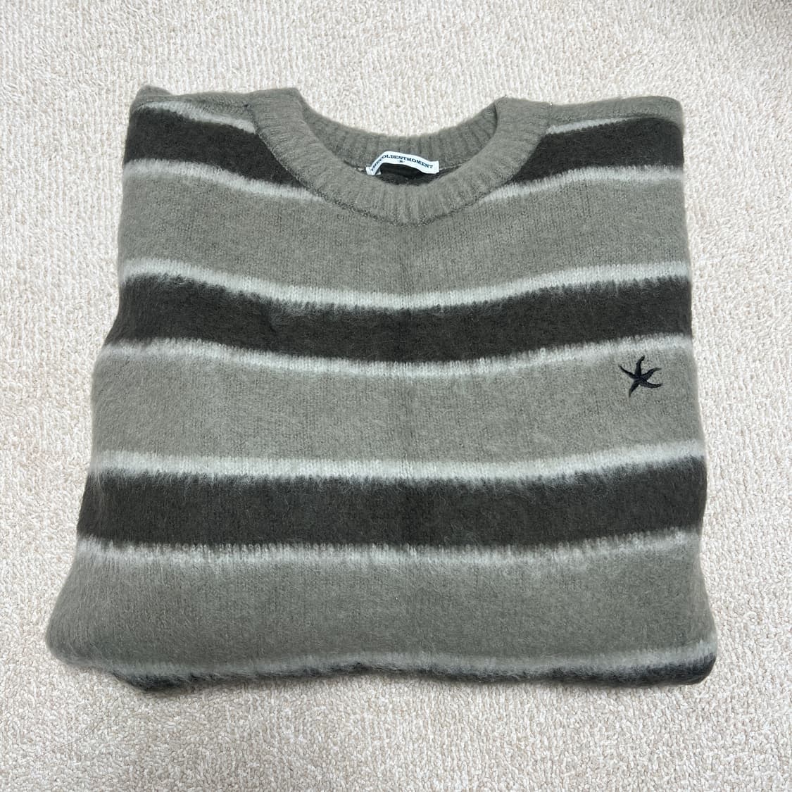 더콜디스트모먼트 스타피쉬 미니 로고 모헤어 니트 상품이미지2