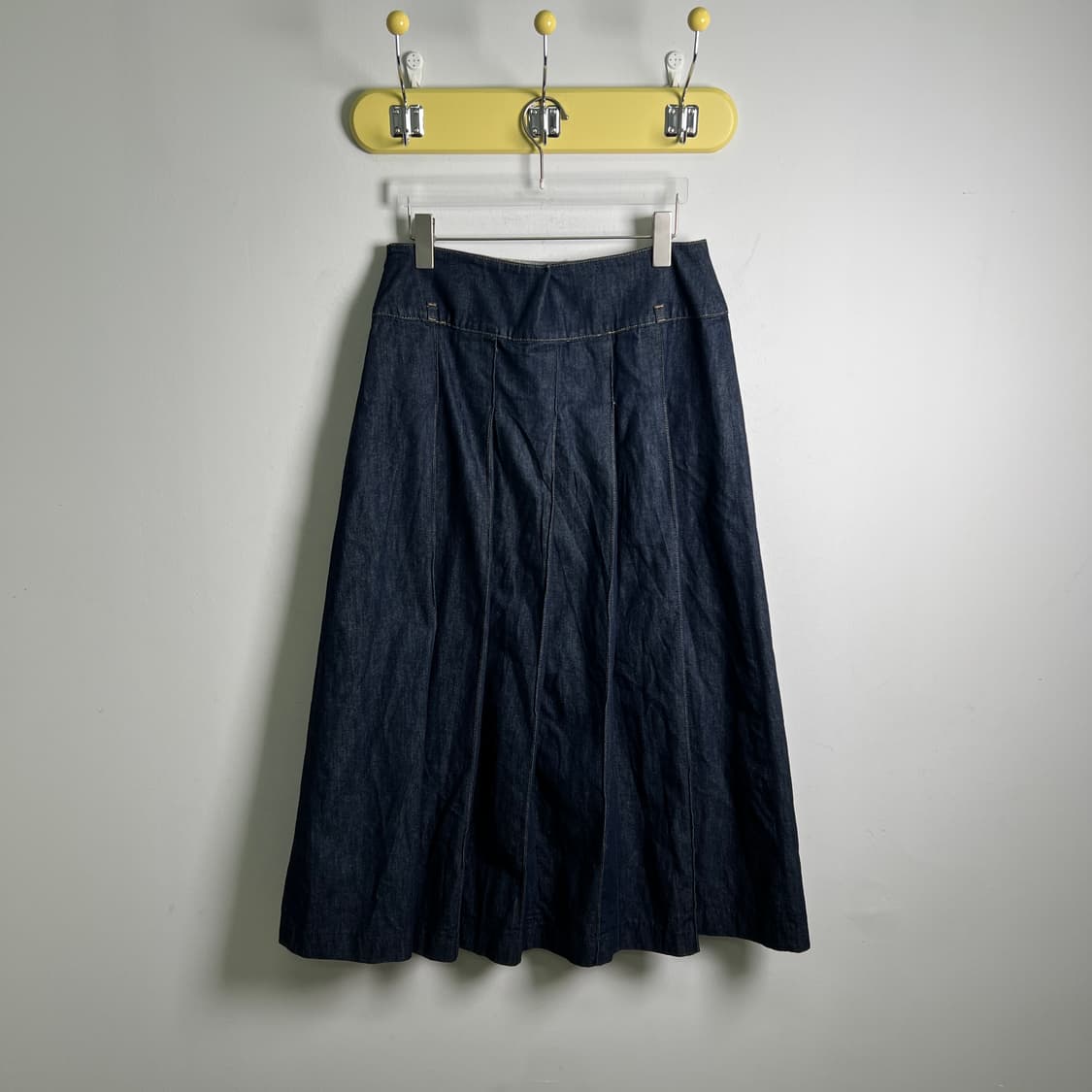 마시모두띠 플리츠 데님 롱 스커트 M 상품이미지2