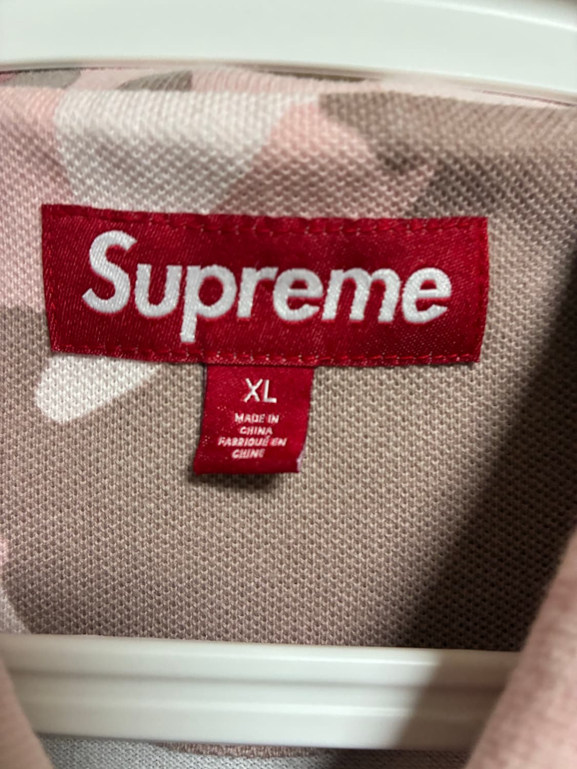 Supreme washed camo polo pink - 25ss 상품이미지2