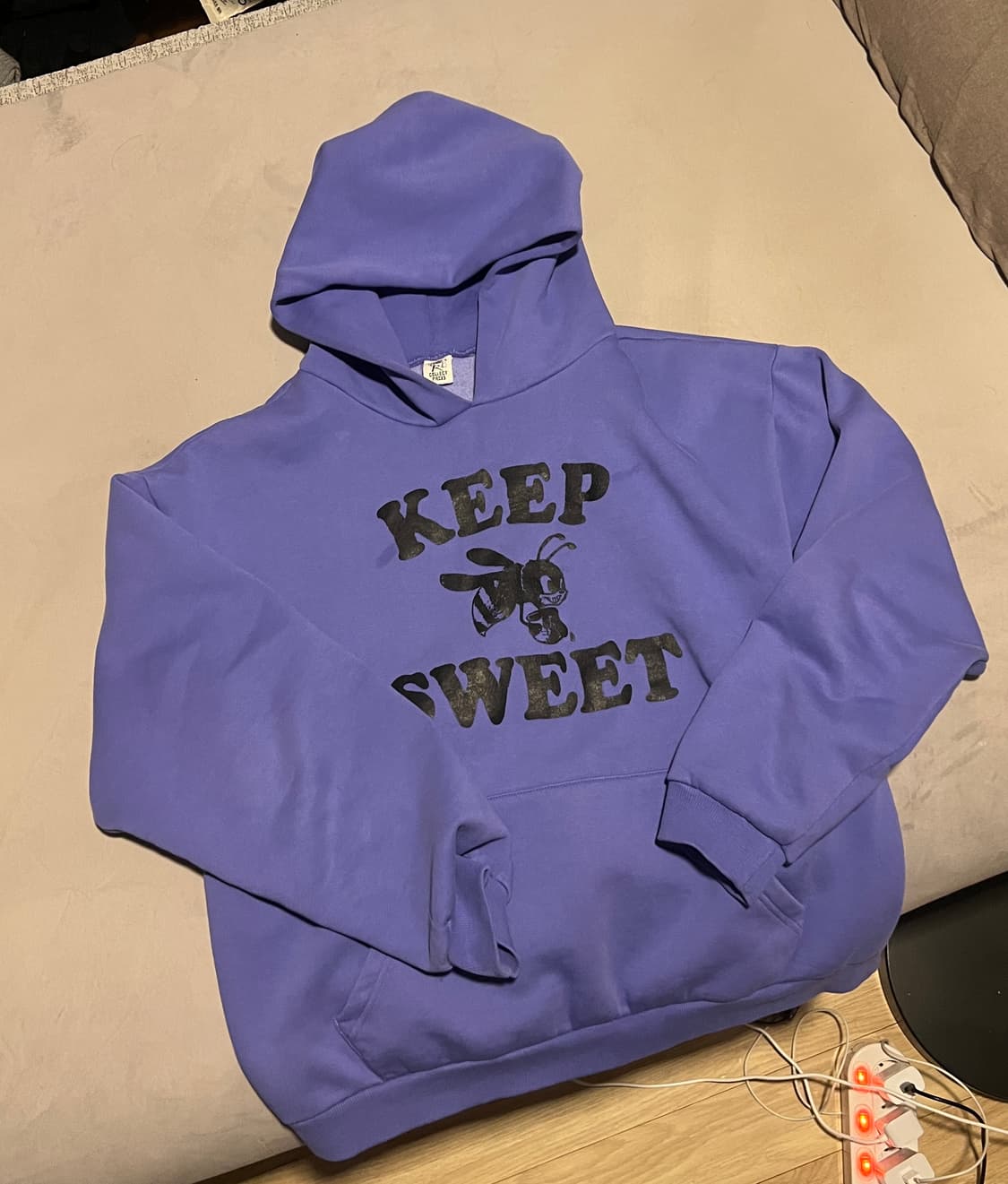 컬렉트 피시스 keep sweet 후드티 퍼플 L 상품이미지1