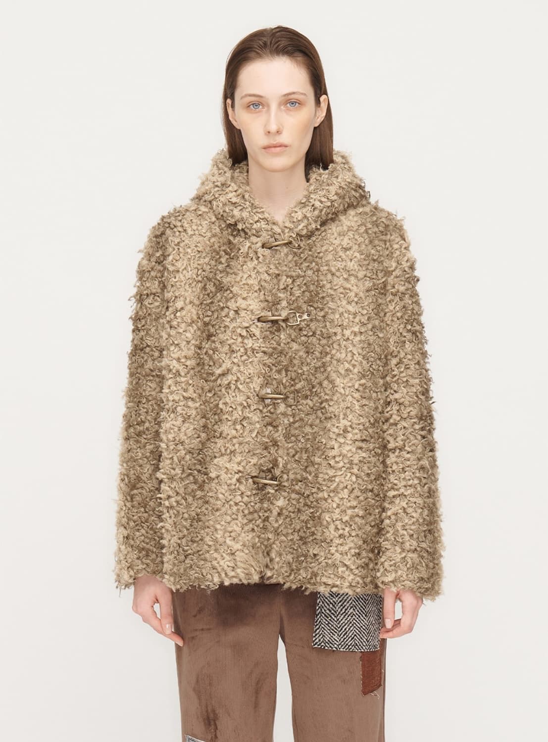 Open yy 더오픈프로덕트 시어링 퍼 브라운 상품이미지1