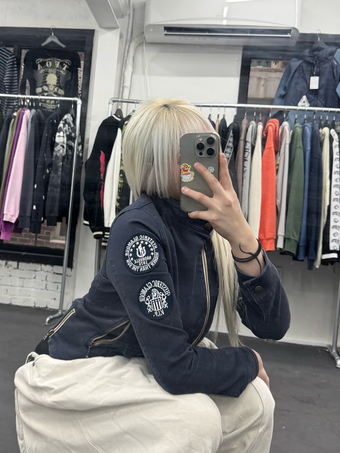 히스테릭 글래머 사이드 지퍼 자켓 상품이미지4