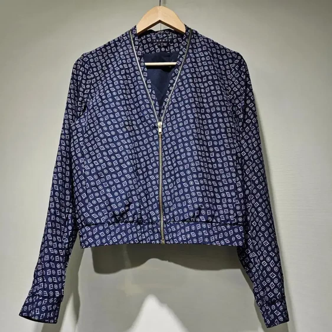 띠어리 패턴 블루종 자켓~55 상품이미지7