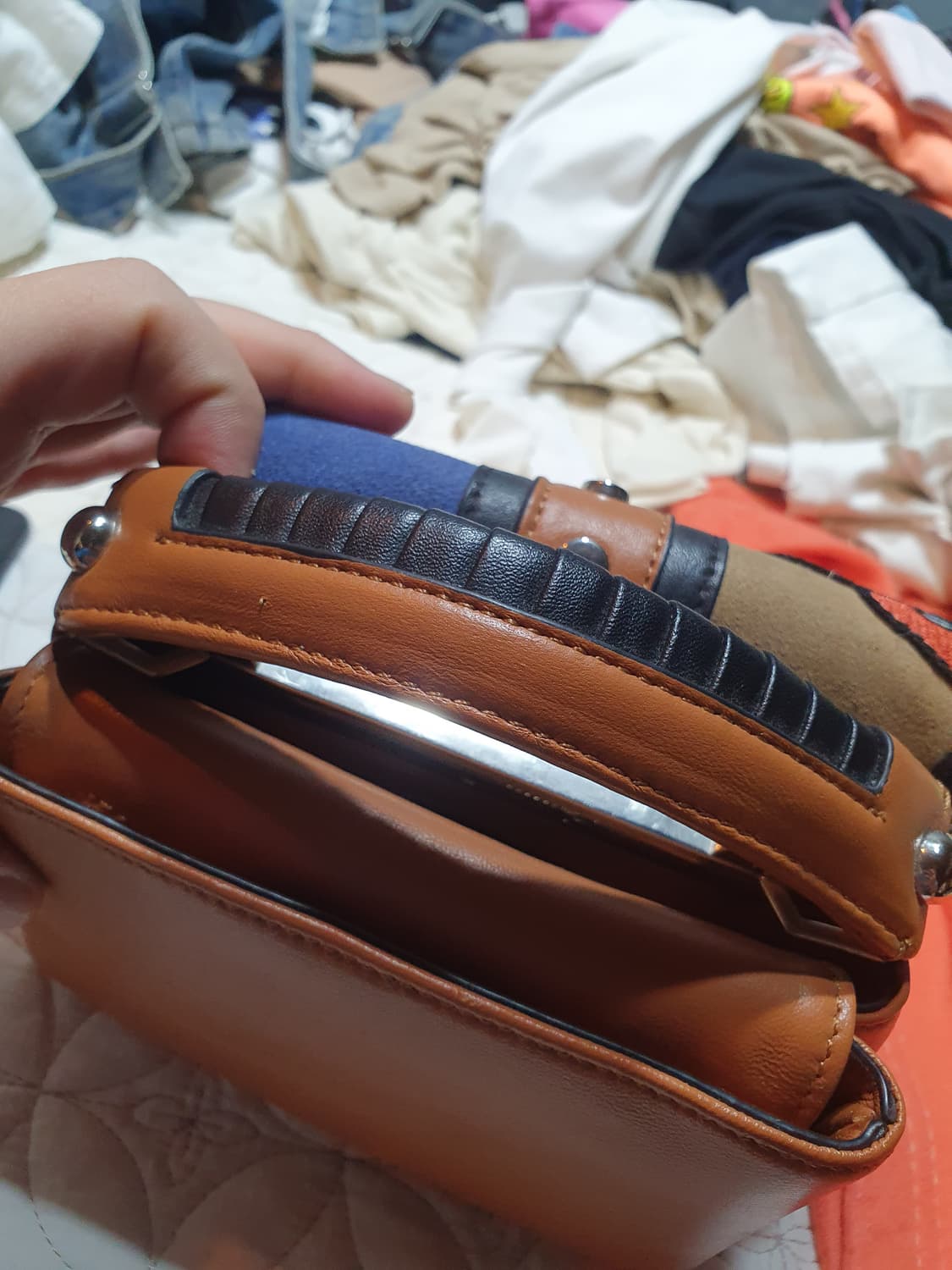 파울라 카데마토리 패턴 브라운 토트백 숄더백 가방 상품이미지7