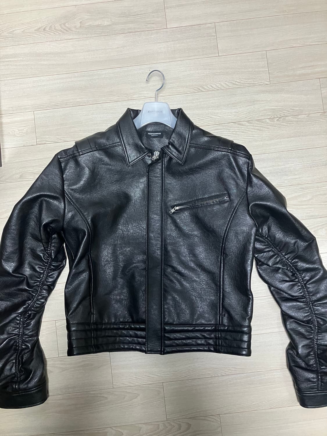 [1] 파아카이브 퍼커링 레더 자켓 상품이미지1