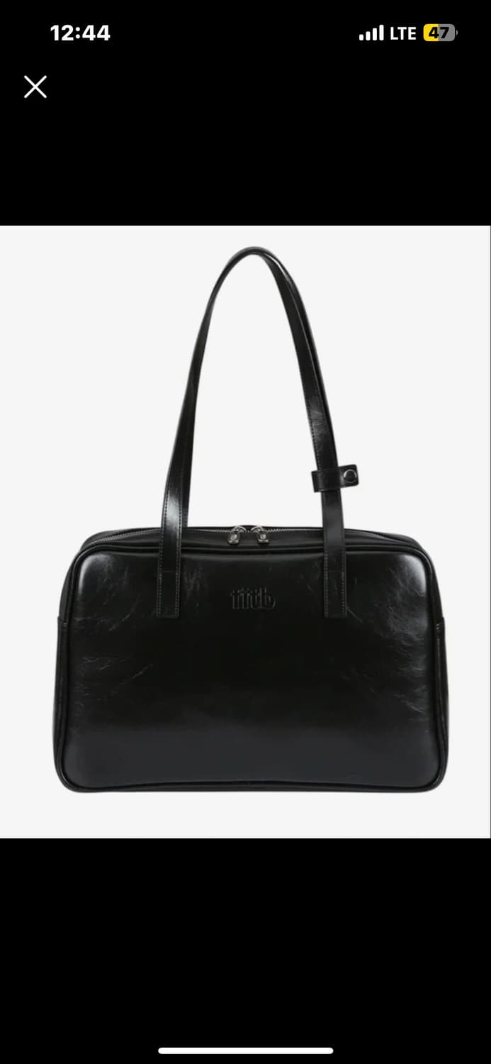 필인더블랭크 trapezoid 숄더백 블랙 상품이미지1