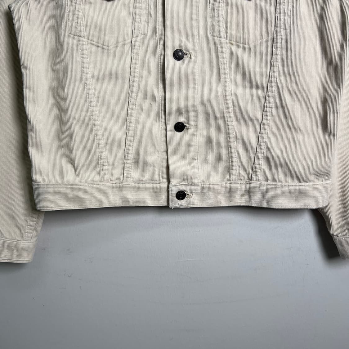90's 리바이스 아이보리 코듀로이 트러커 자켓 M 상품이미지5