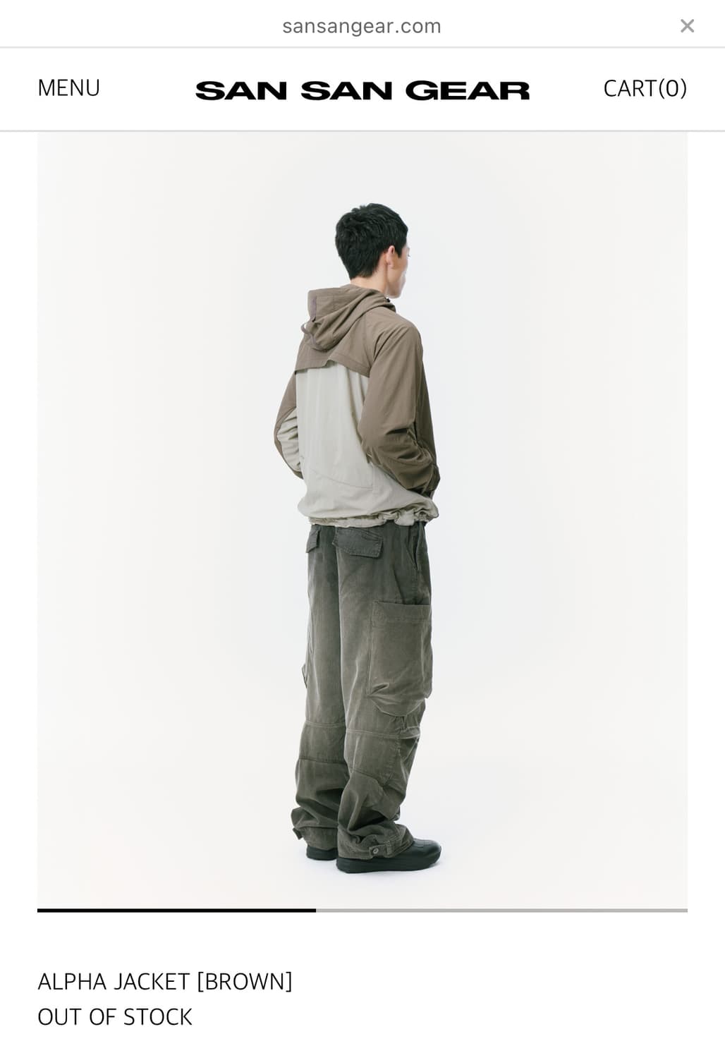 산산기어 ALPHA JACKET [BROWN] 상품이미지2