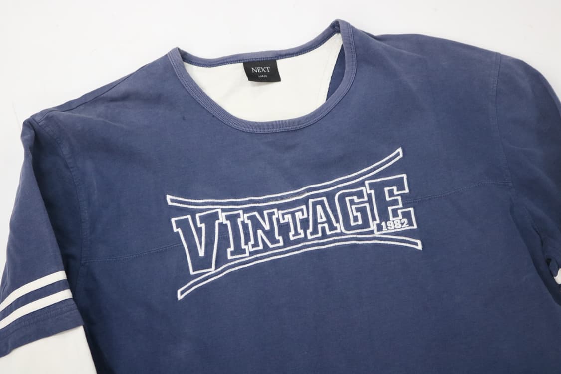 넥스트 빈티지 아치 로고 레이어드 롱슬리브 티셔츠 (L) 상품이미지3