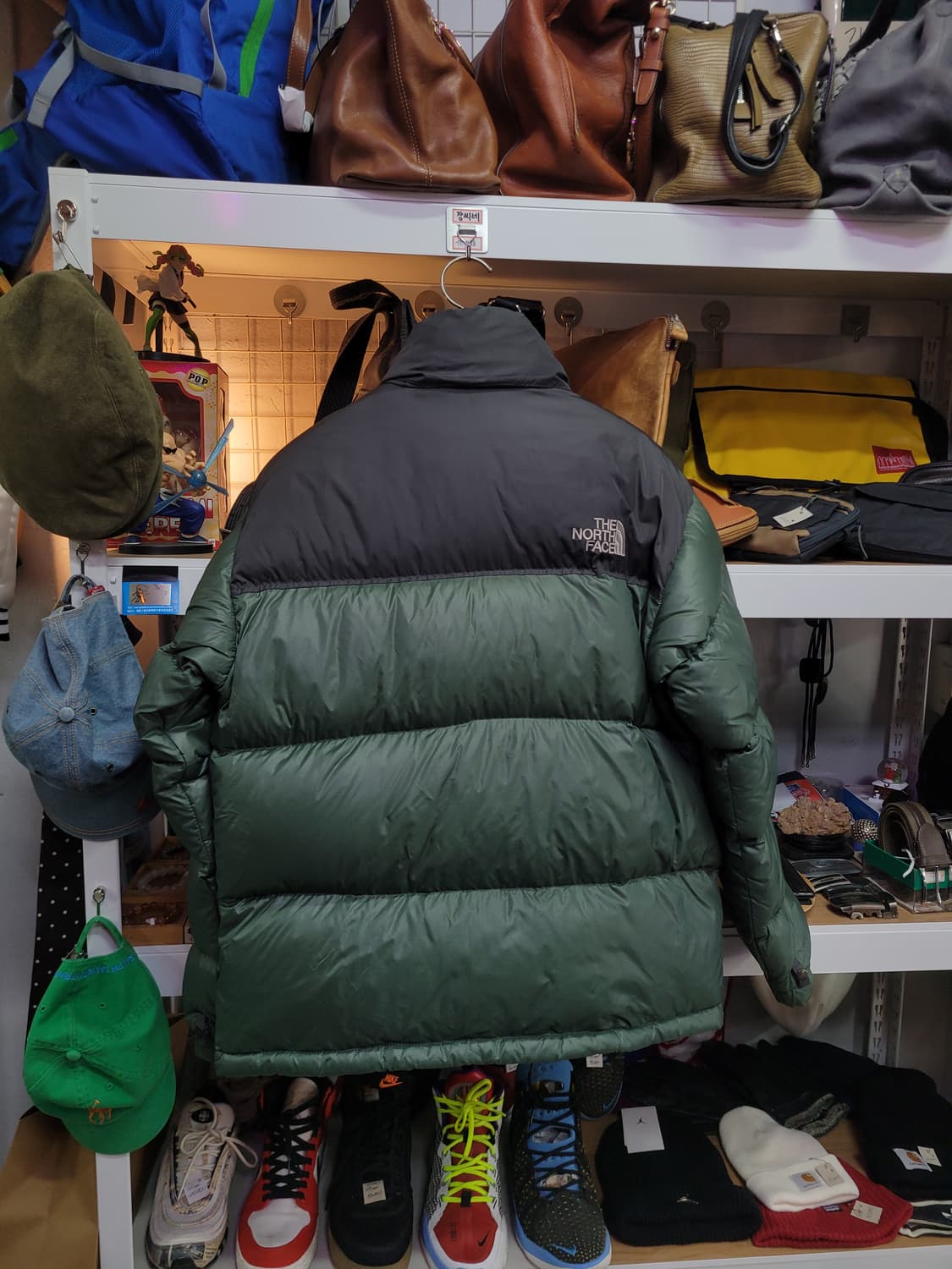 노스페이스 700 눕시 패딩 그린/블랙 상품이미지2