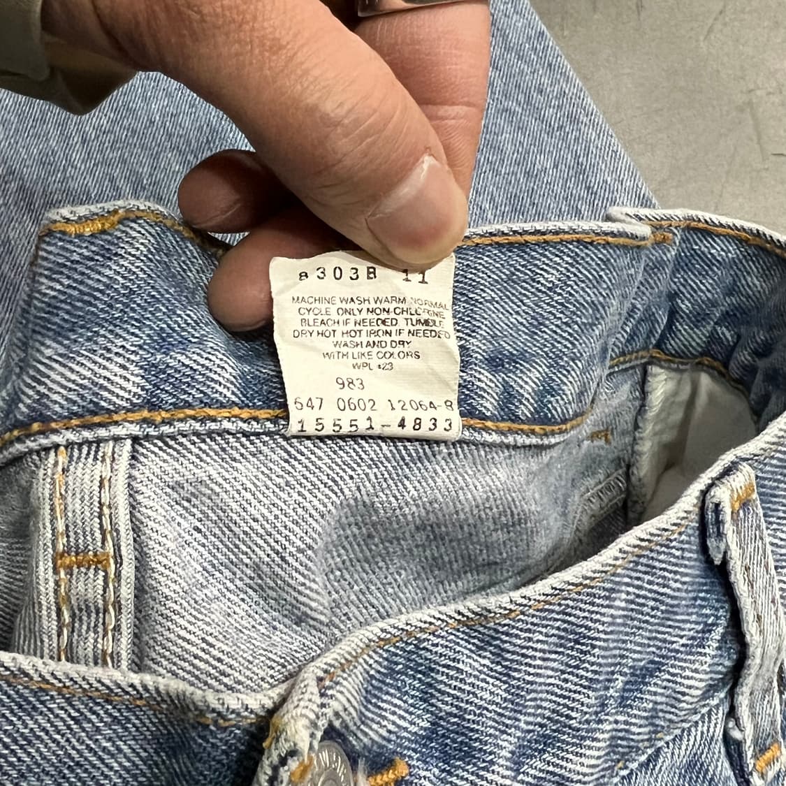  리바이스 550 데님팬츠 y15260 상품이미지7