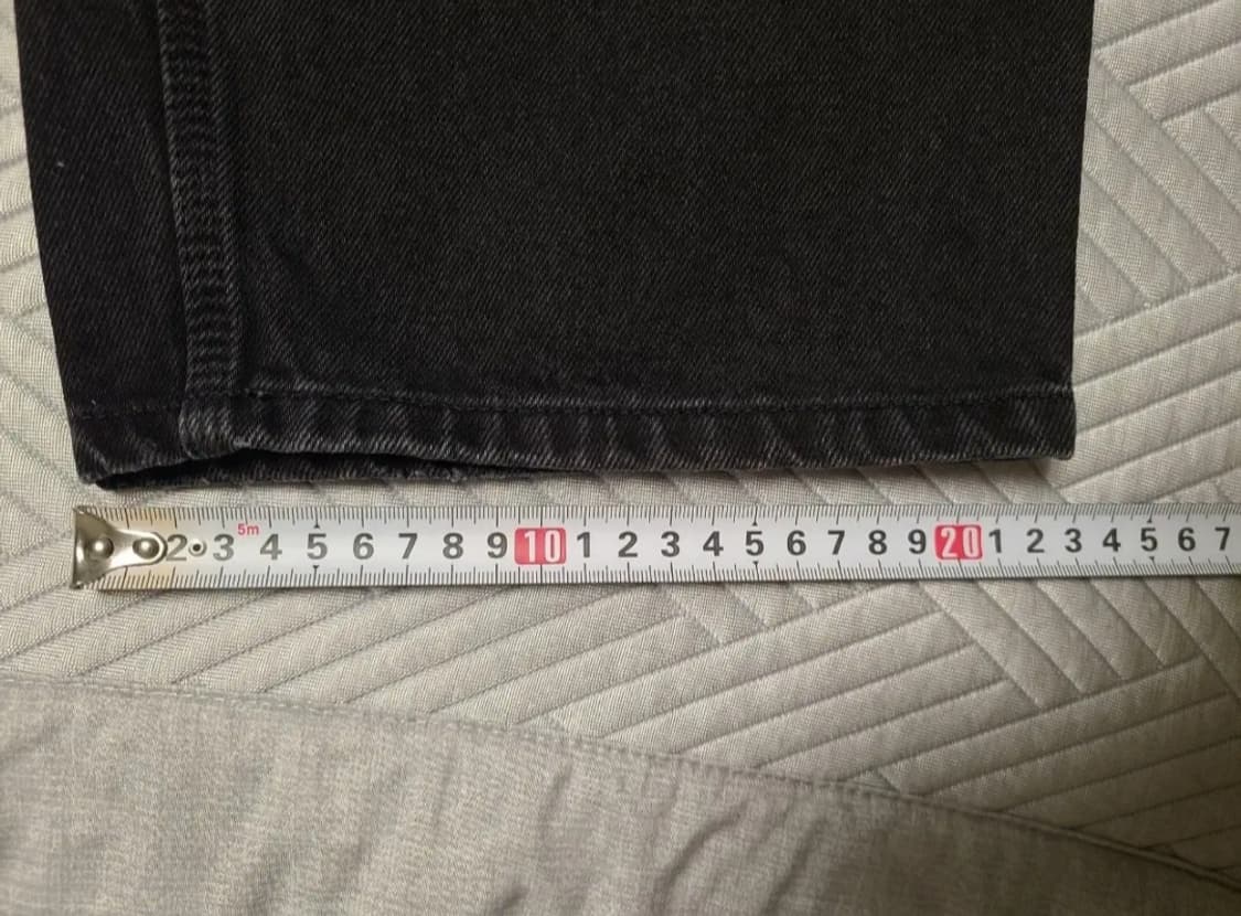 칼하트WIP 싱글 니 팬츠 스미스 블랙 스톤 워시드 W38 L32 상품이미지4