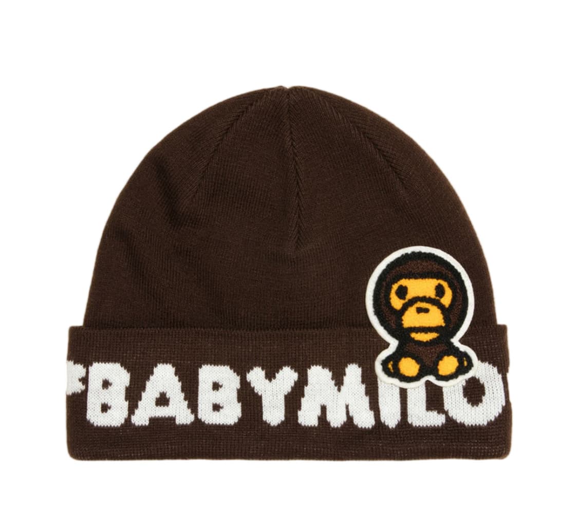 베이프 베이비 마일로 비니 브라운  상품이미지1