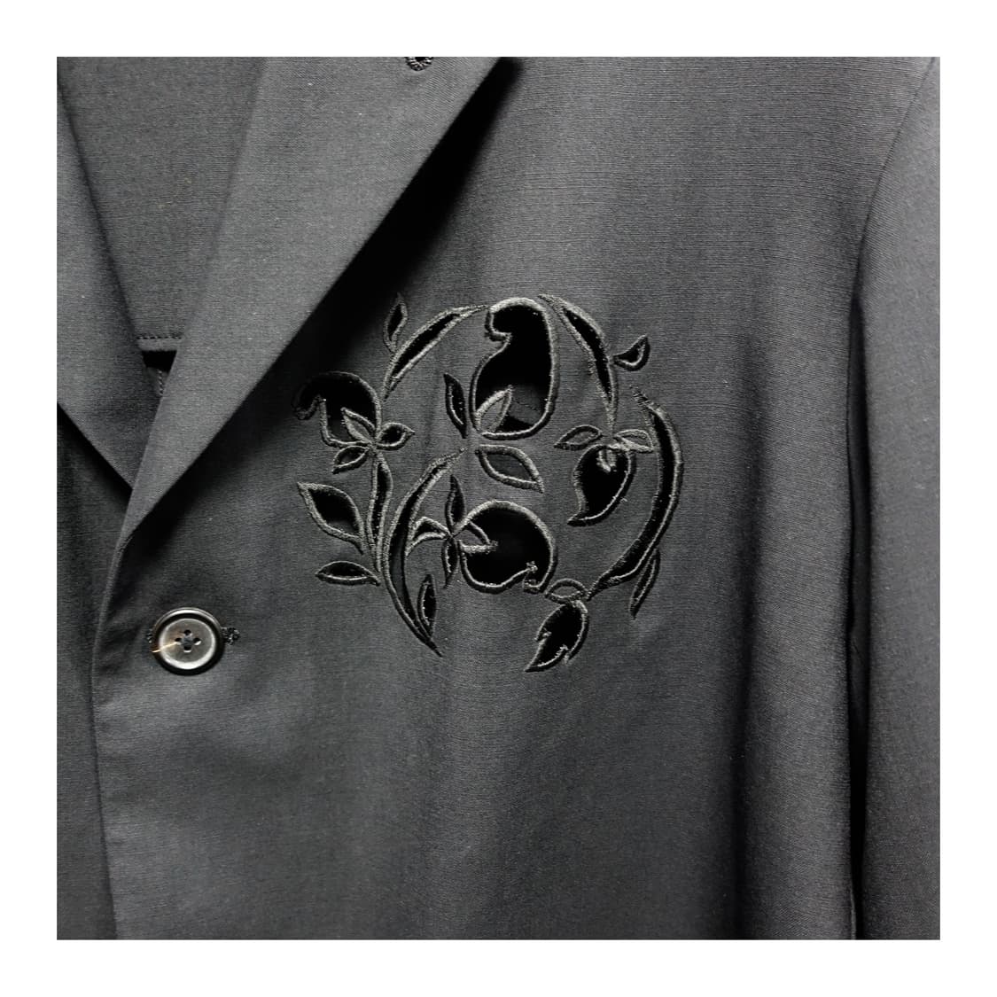 YOHJIYAMAMOTO Y's 플라워 아플리케 재패니즈 클래식자켓 원판 상품이미지5