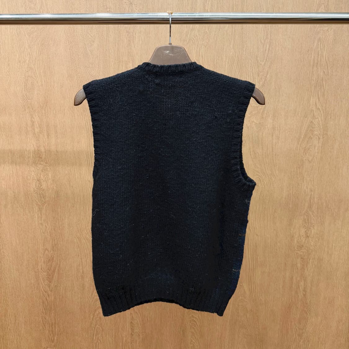 폴로 랄프 로렌 브이넥 베스트 체크 패턴 디테일 레귤러핏 다크 그린 상품이미지3