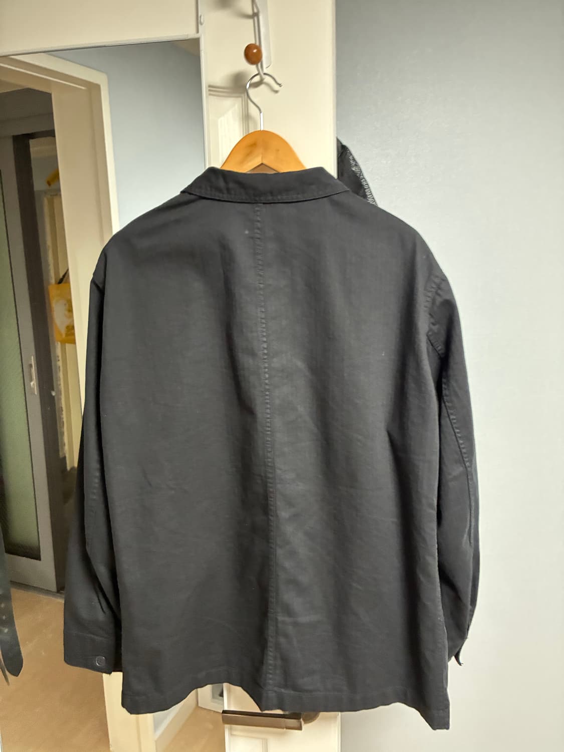 무인양품 케이폭 헤링본 워크 자켓 XL 블랙 커버올 초어자켓 상품이미지2