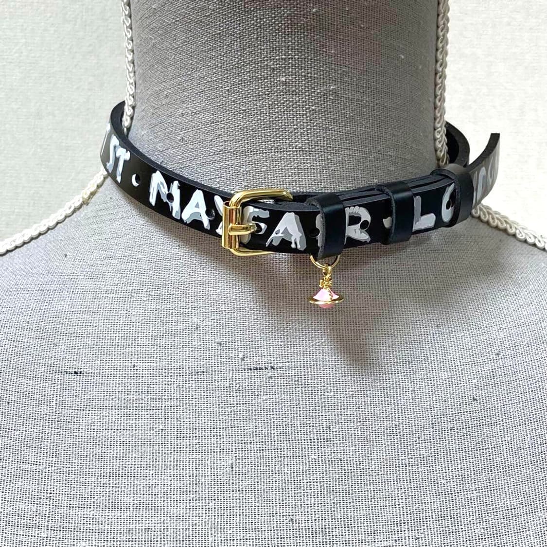 Vivienne Westwood Bristol leather choker 상품이미지1
