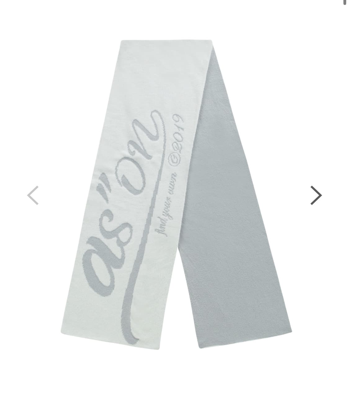 애즈온 크루 리버시블 캐시미어 머플러 상품이미지1