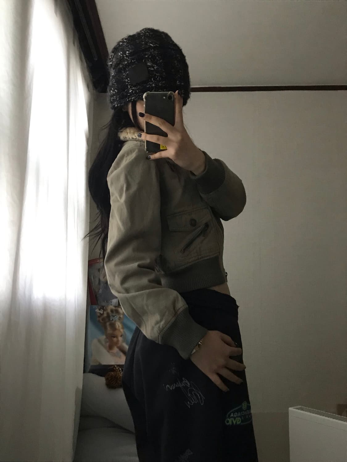 아베크롬비 카키 울프죠 누빔 자켓 상품이미지4