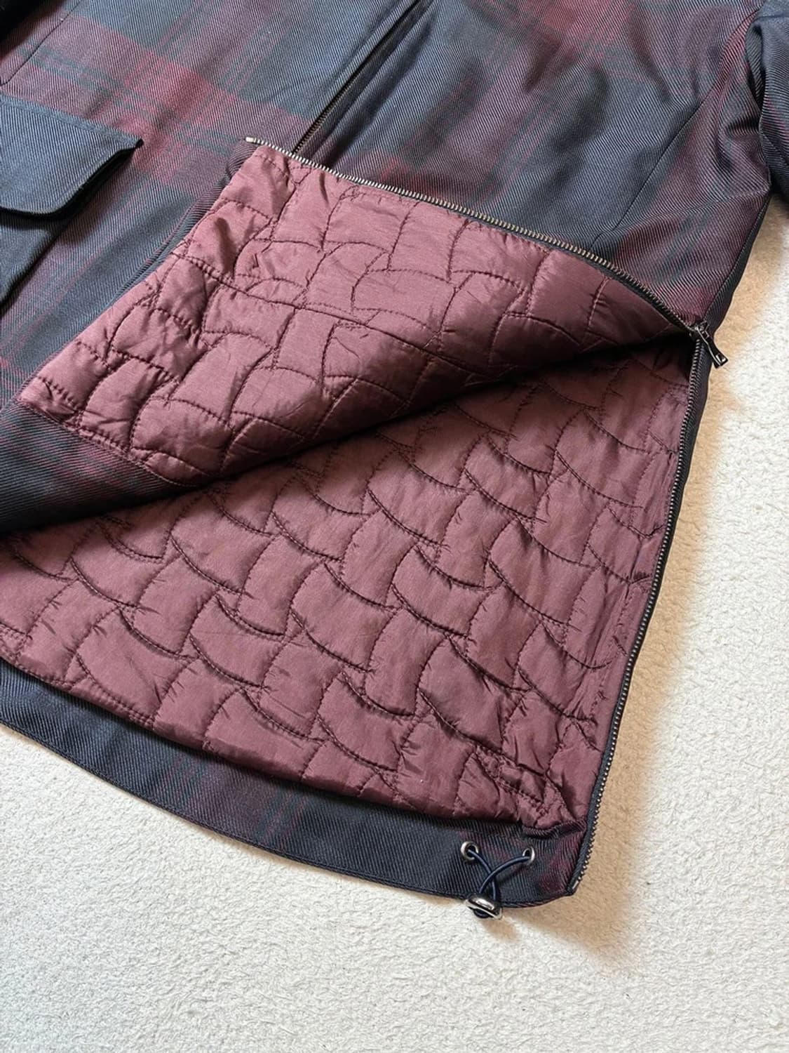 질샌더 JIL SANDER 타탄 트윌 후디 파카 PN7330 상품이미지4