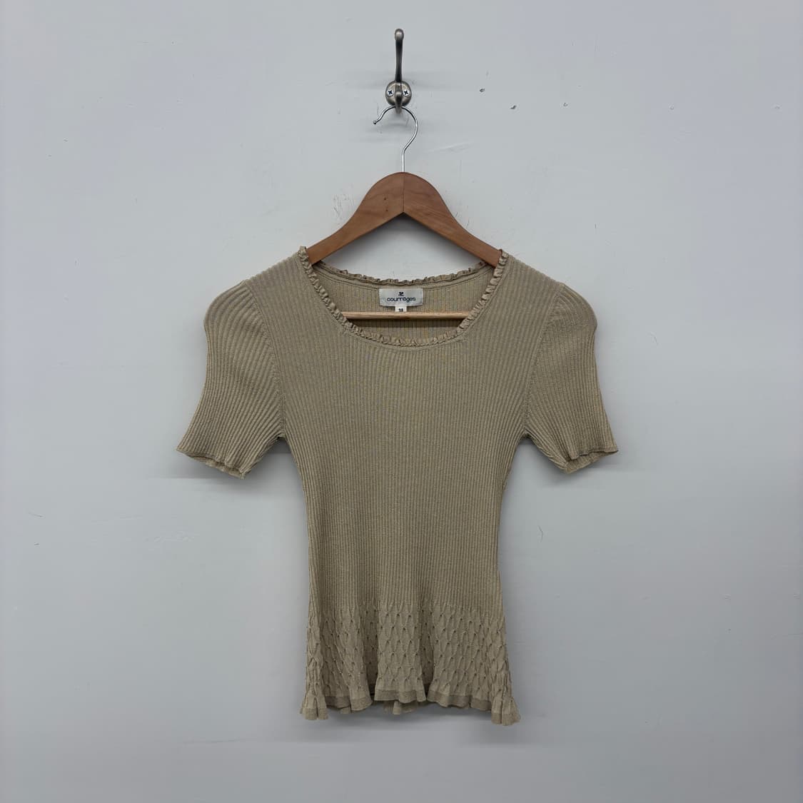 courreges 반팔 니트티 여xs 상품이미지1