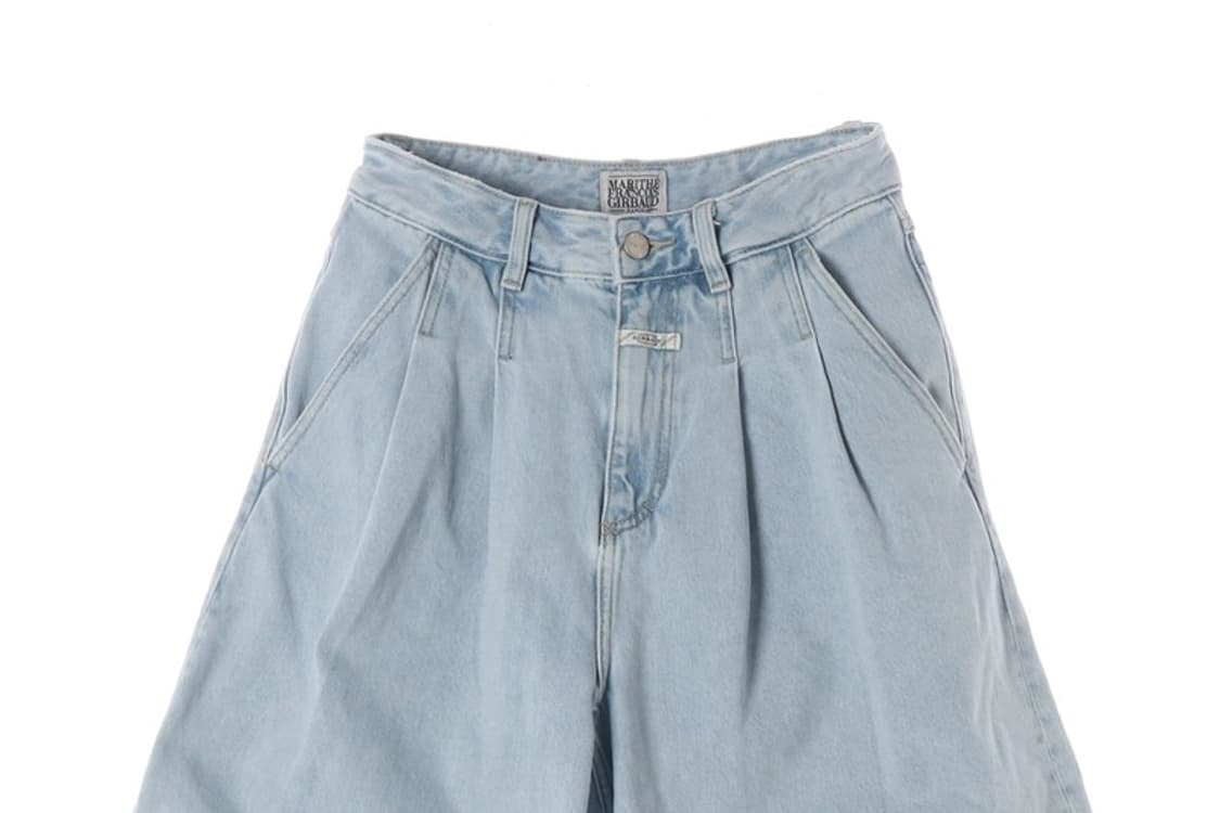 마리떼 프랑소와 저버 핀턱 데님 쇼츠 S 상품이미지3