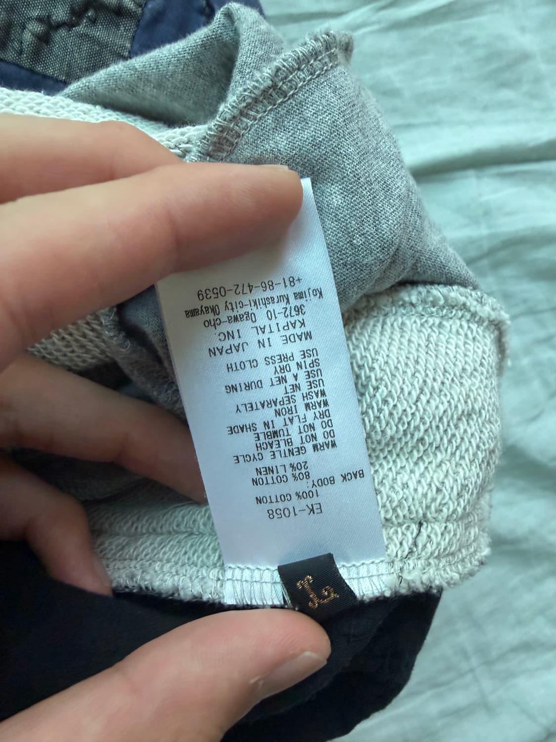 [3] 캐피탈 아메리칸 퀼트 투톤 스웻셔츠 맨투맨 상품이미지5