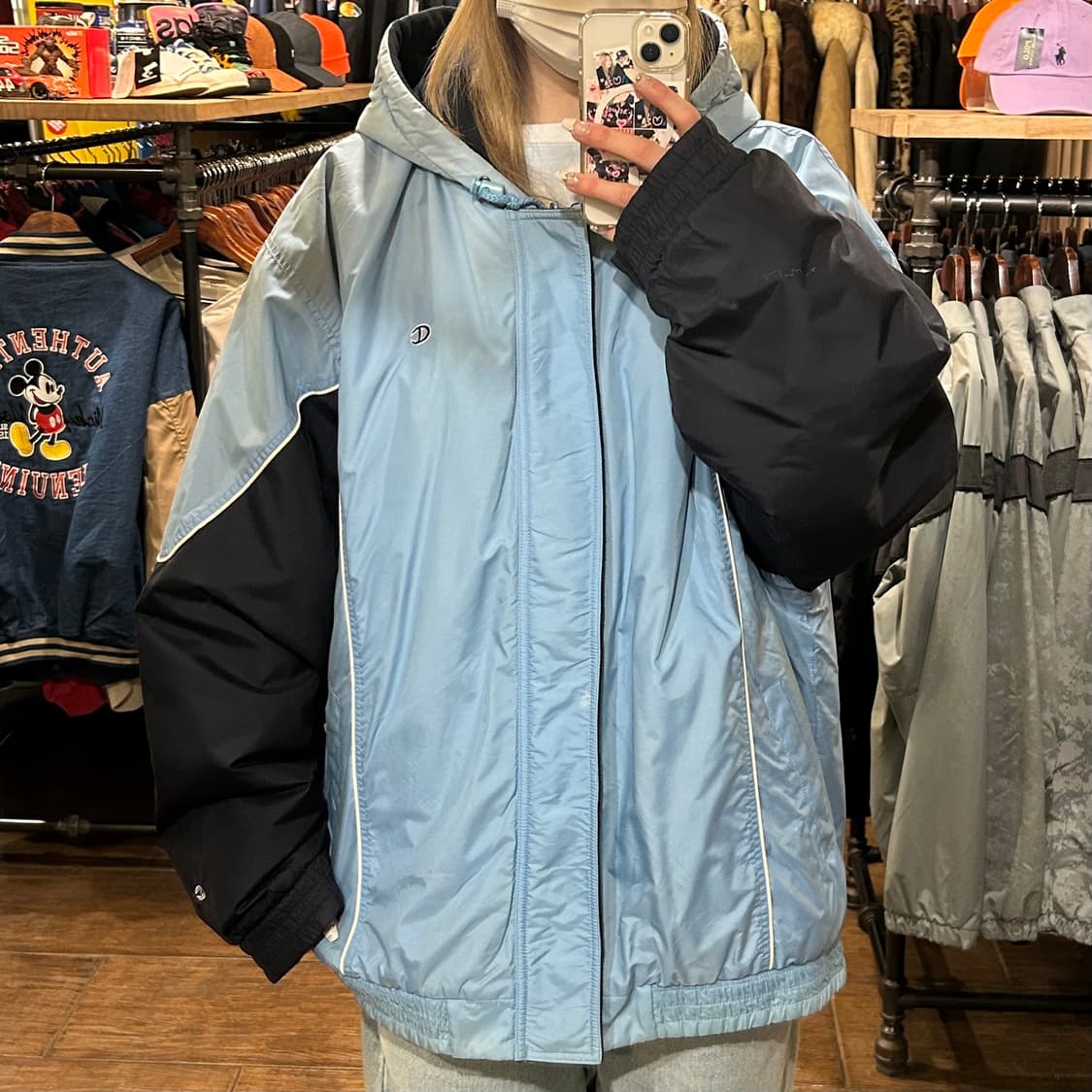 [HI] 챔피온 하프 패딩 베이비블루 상품이미지2