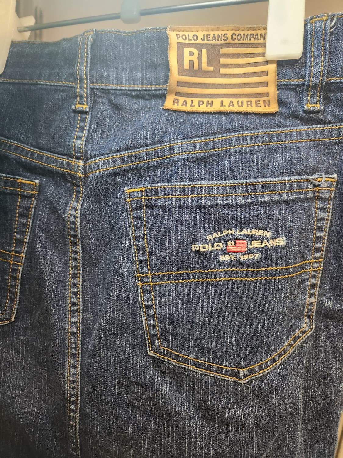 폴로진스 빈티지 데님 치마 61-90 상품이미지2