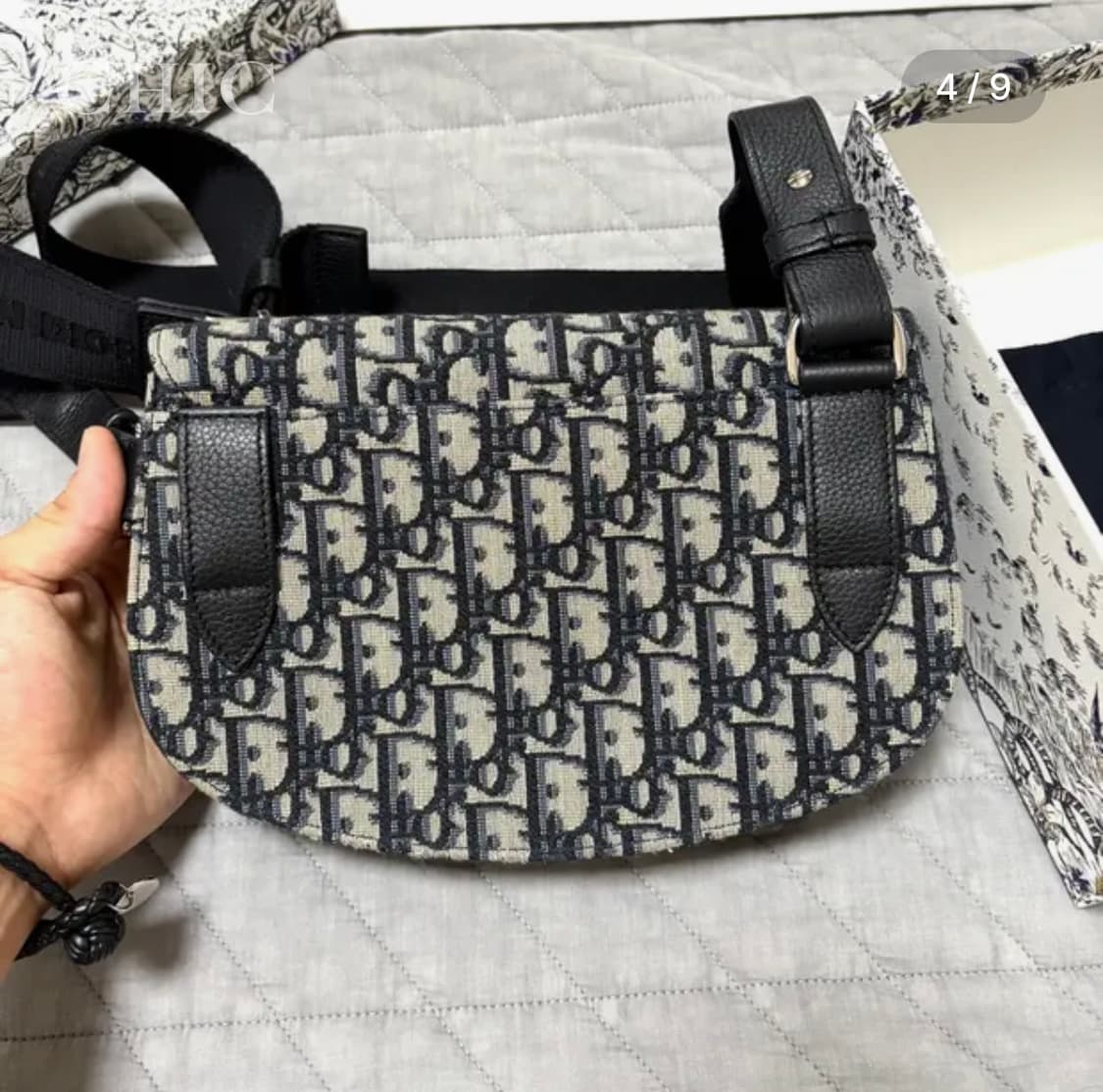 디올 오블리크 새들 파우치 백 (한정판) 상품이미지4